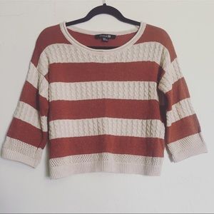 Knitted cropped sweater